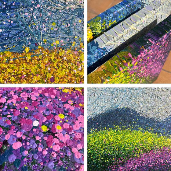 Lavender Dreams of Tuscany - triptych