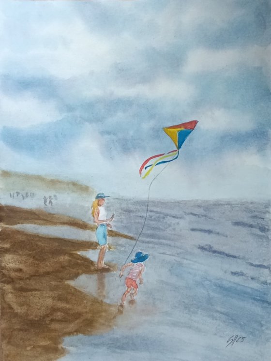 Walking along the beach