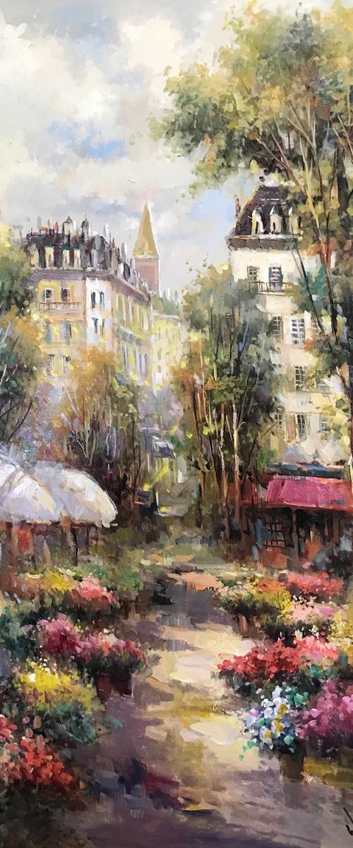 Flower Market by W. Eddie