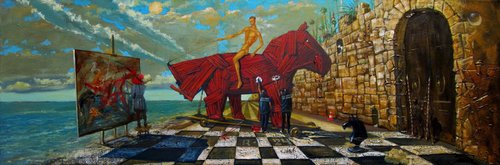 Bathing the red Trojan horse by Serhiy Roy