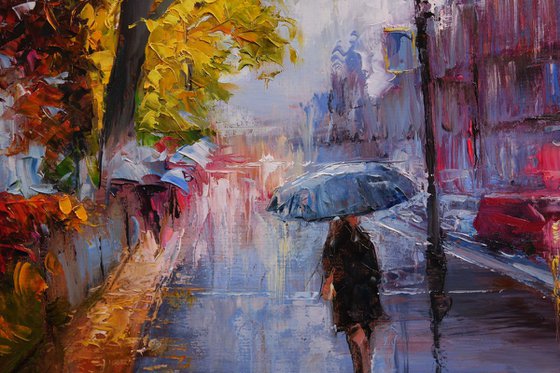 "Walk under the rain"