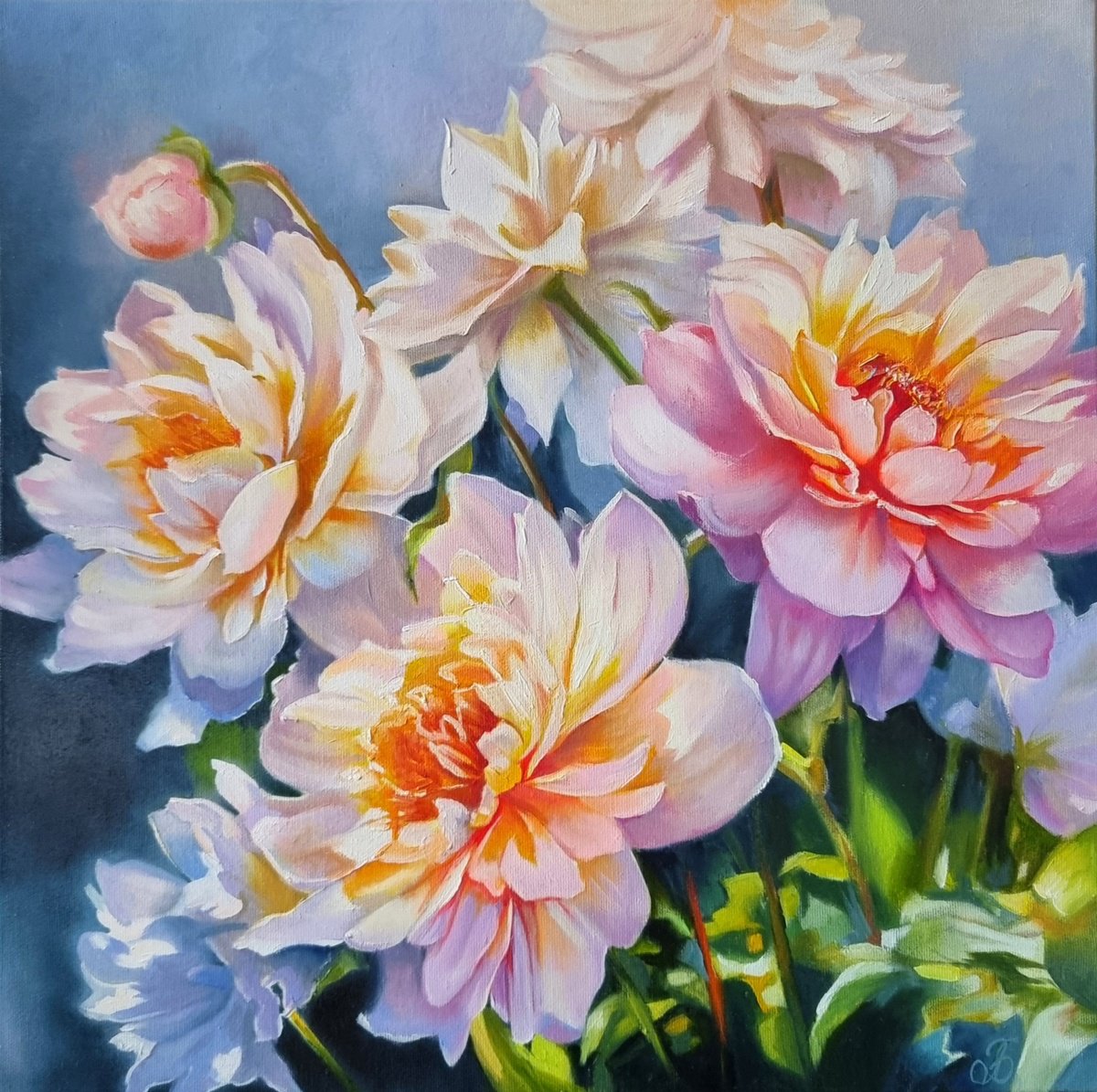 "Dream about flowers No. 5." flowers impressionism 2023 Oil painting by Anna Bessonova (Kotelnik