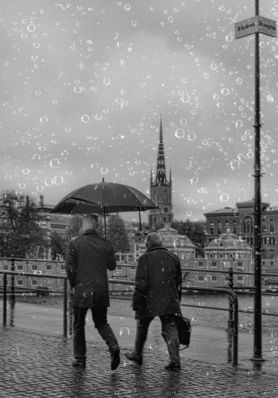 " Autumn rain. Stockholm " Limited Edition 1 / 15