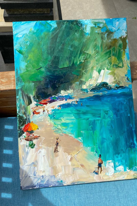 Vibrant Coastal Beach Art