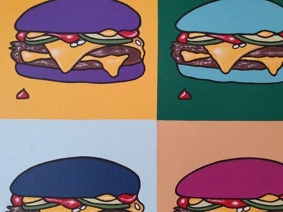 Cheeseburger in Different Colours