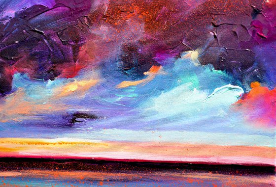 Surreal Lights on the Lake - Sunset Seascape