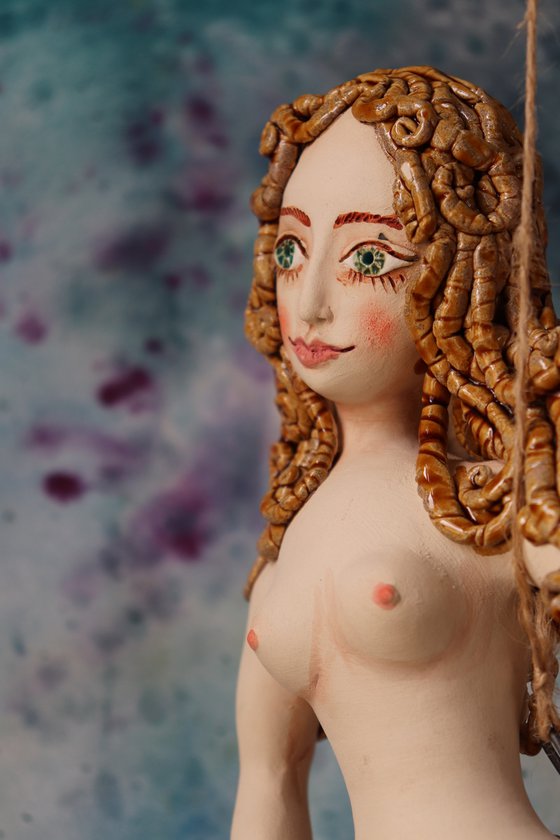 Mermaid,  Wall sculpture by Elya Yalonetski.