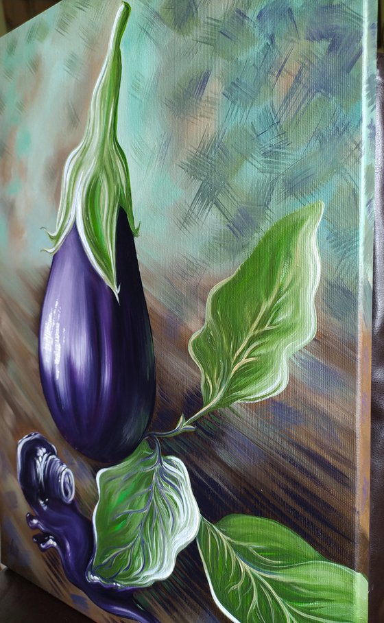 "Eggplant and ink"