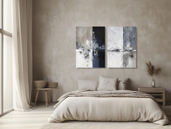 Ash and Midnight Diptych set