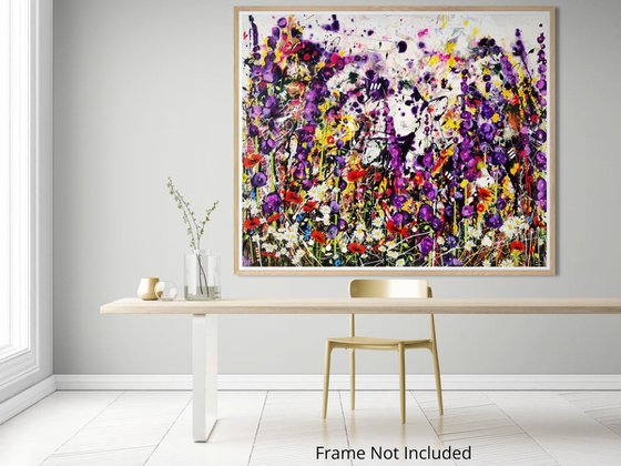 Indigo Entropy Floral Landscape