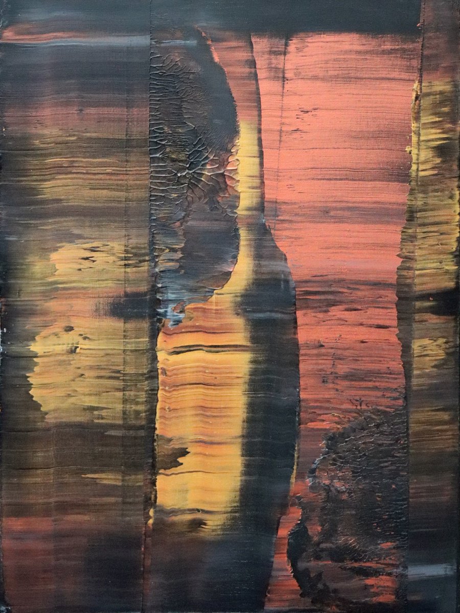 Abstract Acrylic Painting By Koen Lybaert, 24 X 31", Bitches Brew Ii [Abstract N°2848], Original Artwork