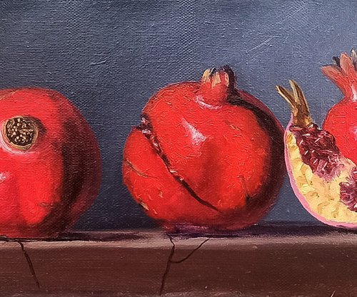Nature's Gems: The Pomegranate Still Life by Arayik Muradyan