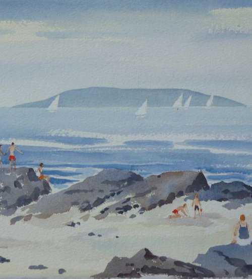 Swimming near High Rock, Malahide by Maire Flanagan