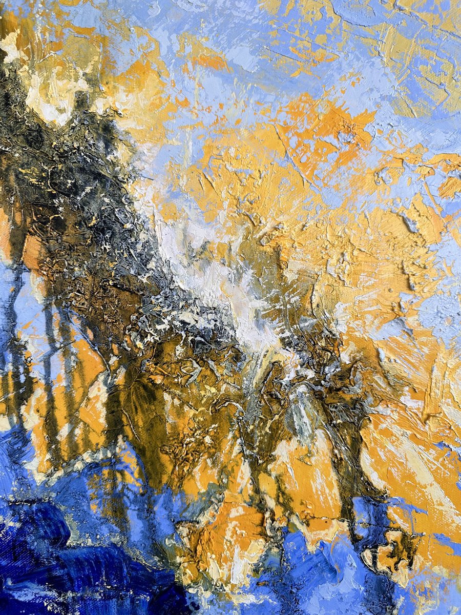 Abstract Oil Painting By Tigran Mamikonyan, 16 X 24", Heaven, Original Artwork