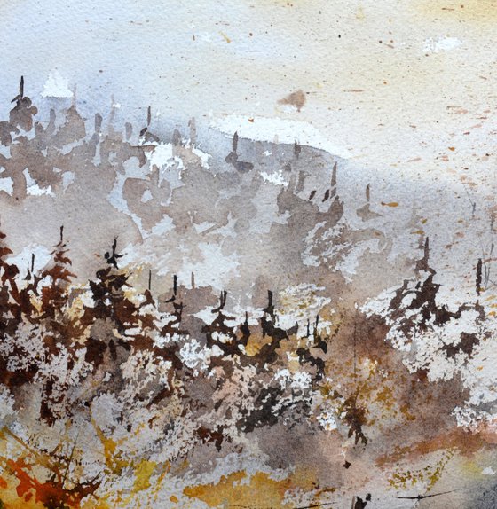 Autumn Beauty  - watercolor