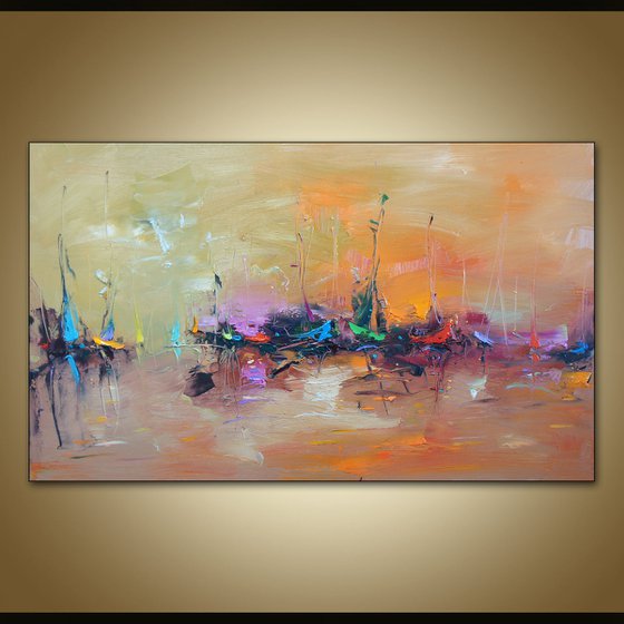 Summer mood, Abstract Landscape Painting