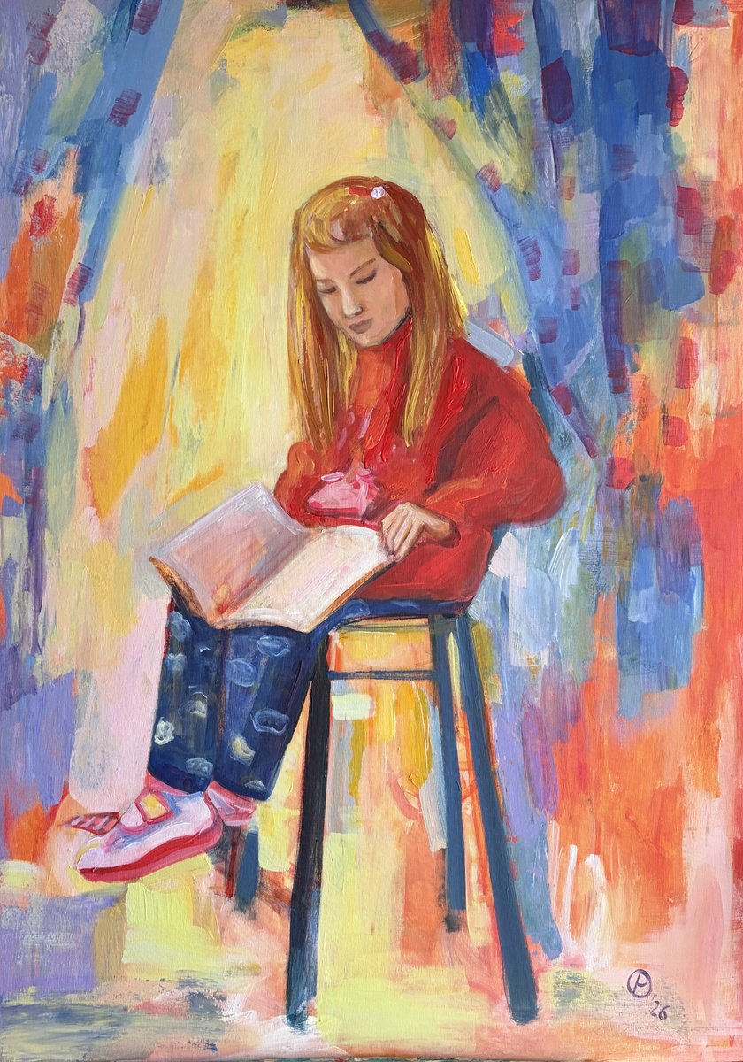 Lost In A Story By Olga Pascari, 28 X 39, Artwork For Sale On Artfinder