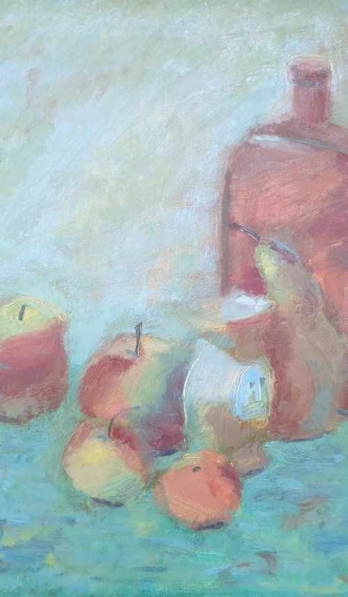 Still life with pears by Vladislava Vorobyeva