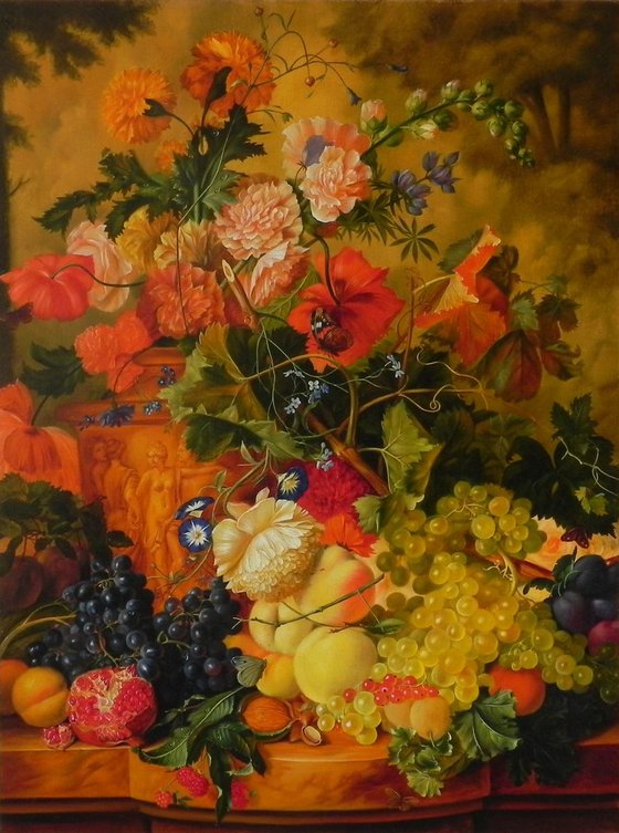 "Flowers and fruits" FREE SHIPPING