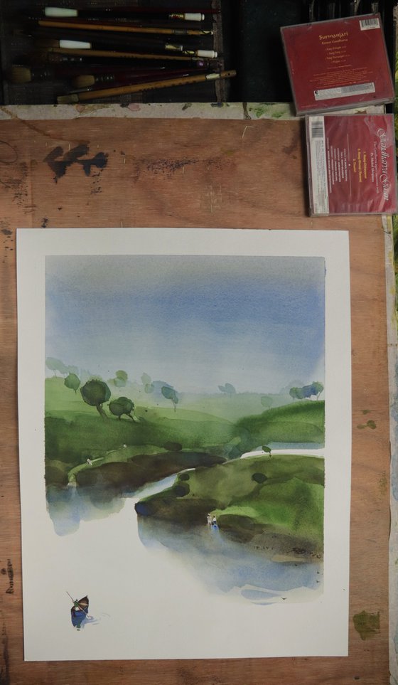 Row in, in the greens
