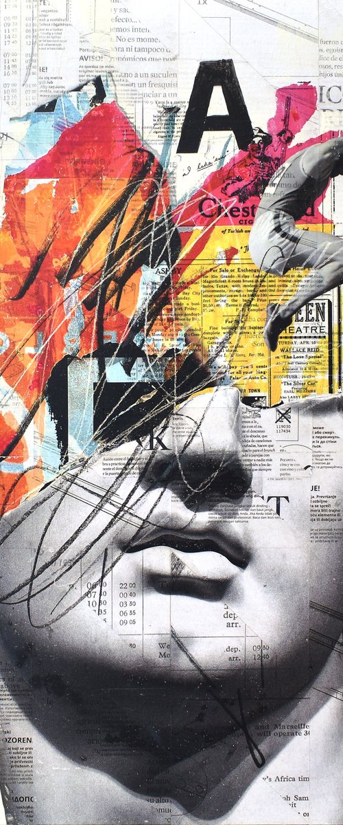 Collage_88_60x60 cm_Artfinder in my head by Manel Villalonga