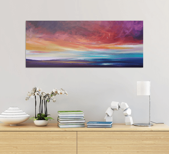 Sky Full of Song II - seascape, emotional, panoramic