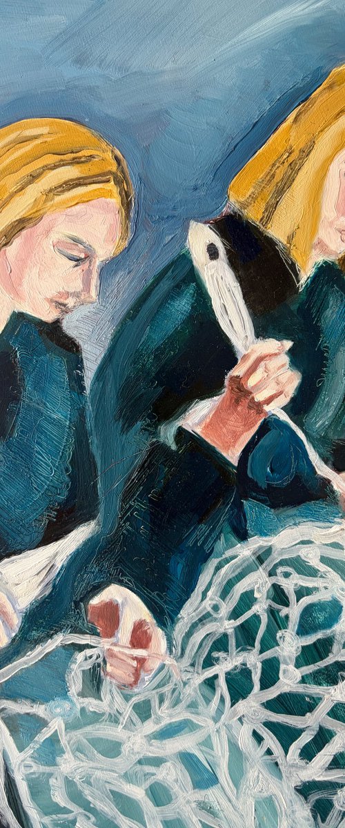 Sewing the Nets by Sarah Bale