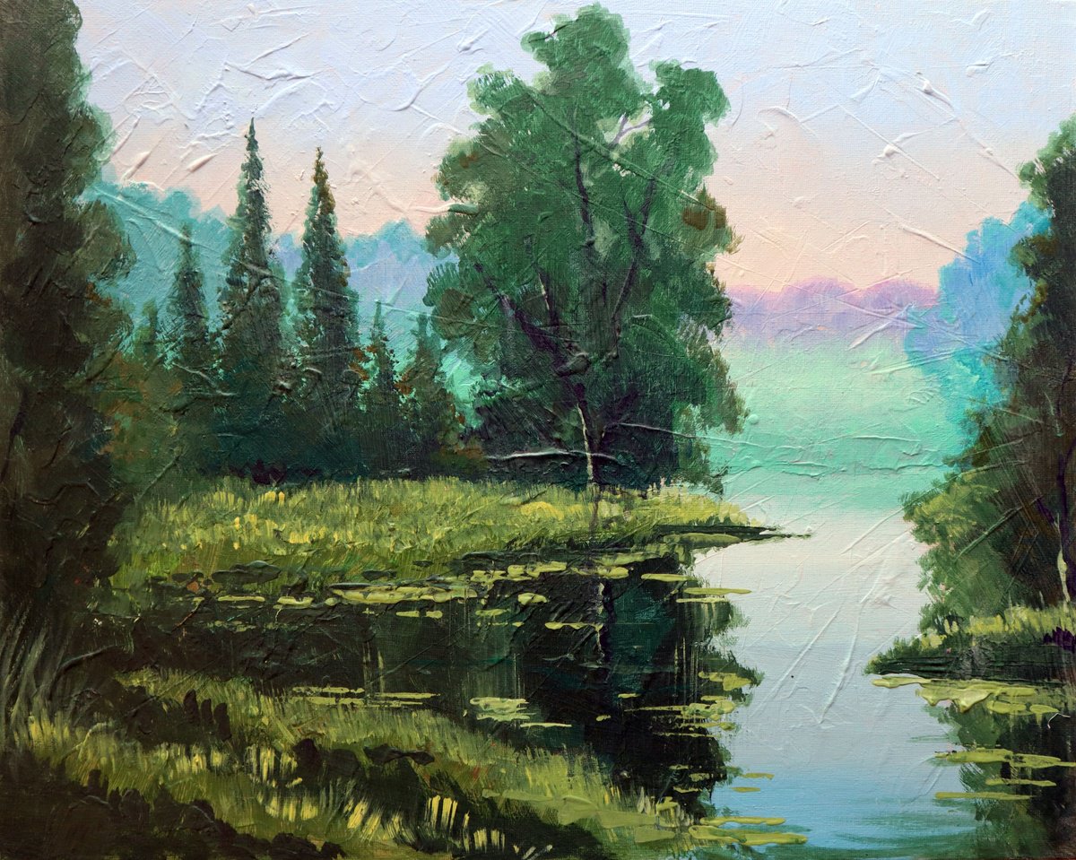 Forest Lake by Rakhmet Redzhepov