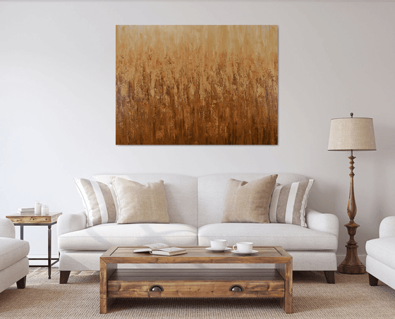 Field of Gold - Modern Abstract Wheat Field