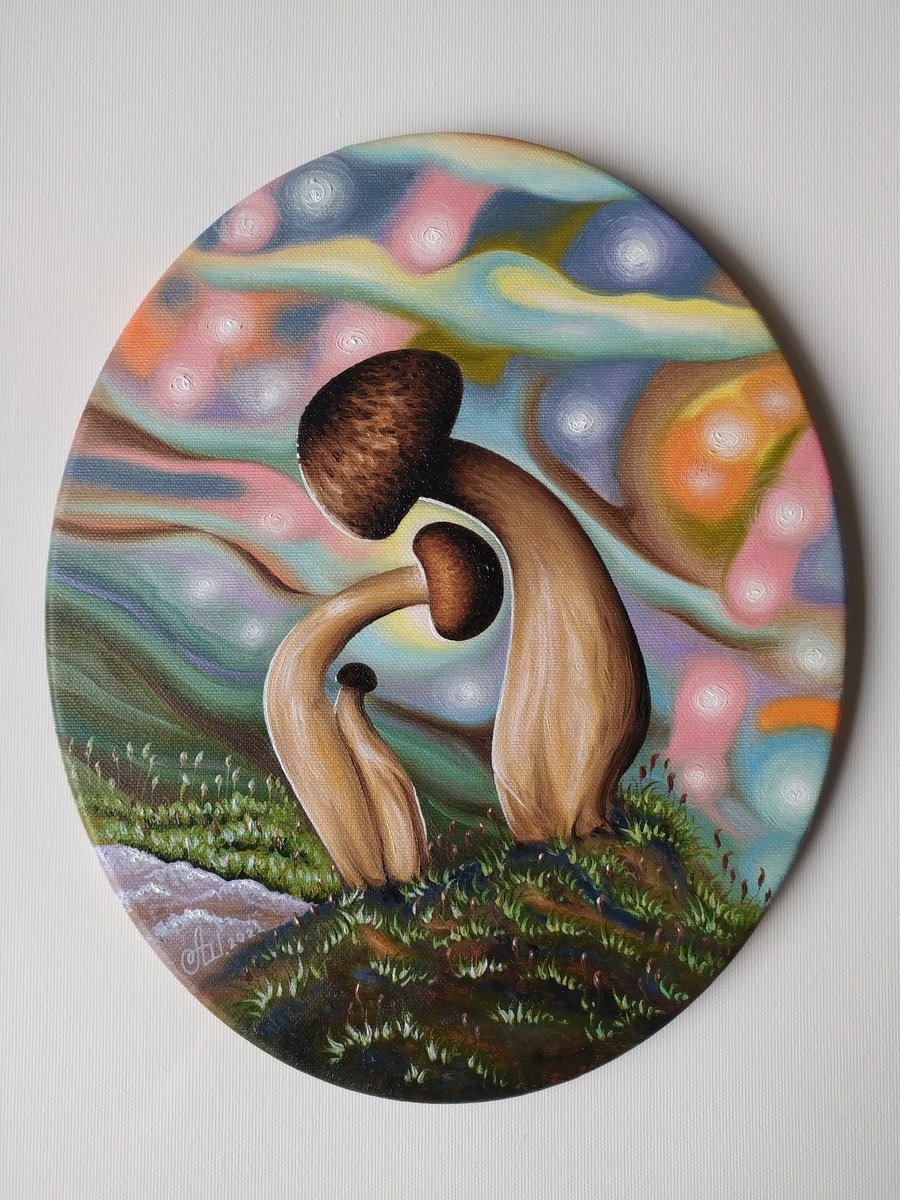 Mushroom Family by Anna Shabalova