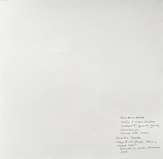 Seagull with glasses