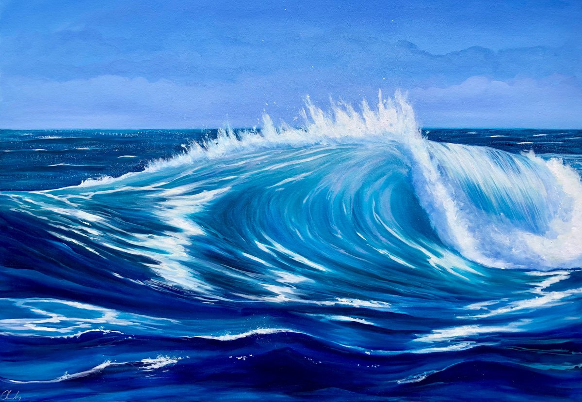 Deep Blue Waves by Catherine Kennedy