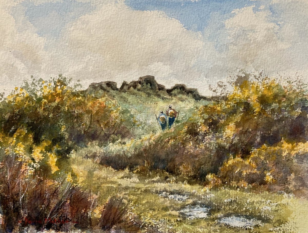 Through the gorse to Pew Tor by David Mather