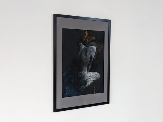 Dry Pastel Figure Study