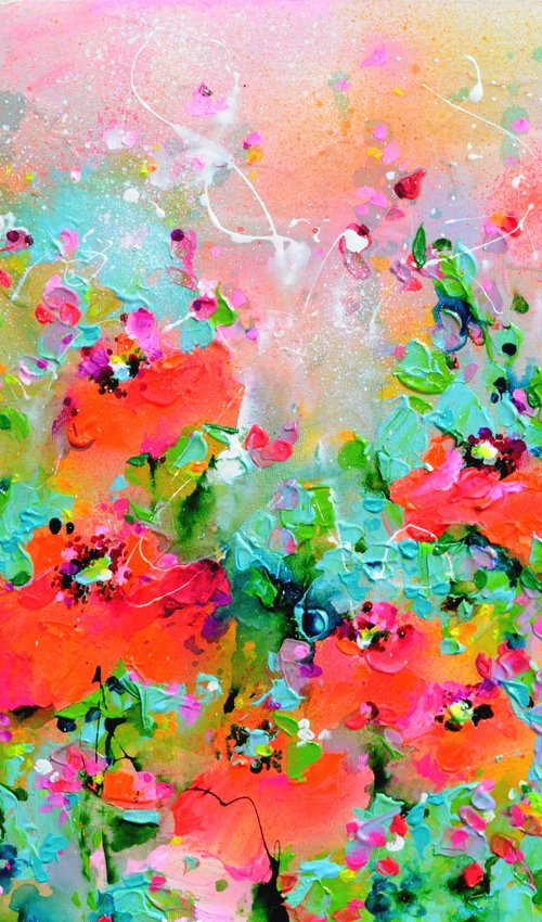 I've Dreamed 51 - Poppy Field - Red Poppies by Soos Roxana Gabriela