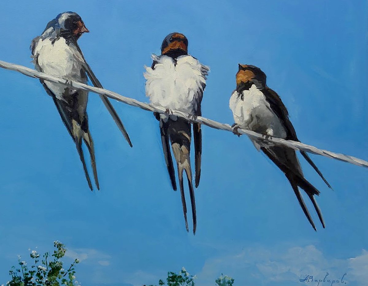 Photorealistic Animal Giclee Print By Anatolii Varvarov, 28 X 20, The Kids Grew Up, Original Artwork