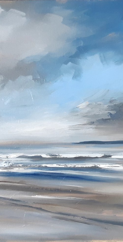 Winter beach-Red Wharf Bay by Steve Keenan