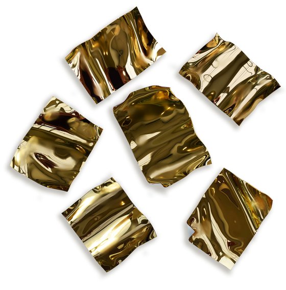 Golden Scattered leaves