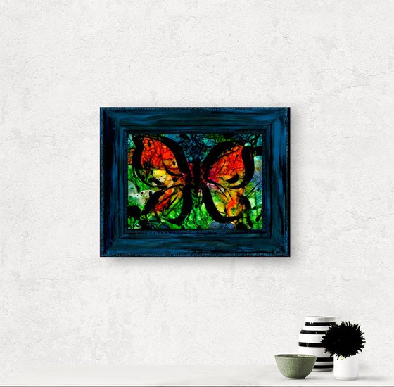 Butterfly Beauty 4 - Framed Mixed media art by Kathy Morton Stanion