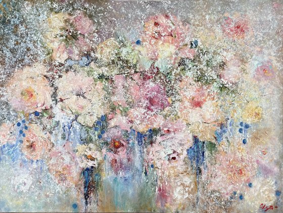 Snow waltz. Roses and wild grapes.