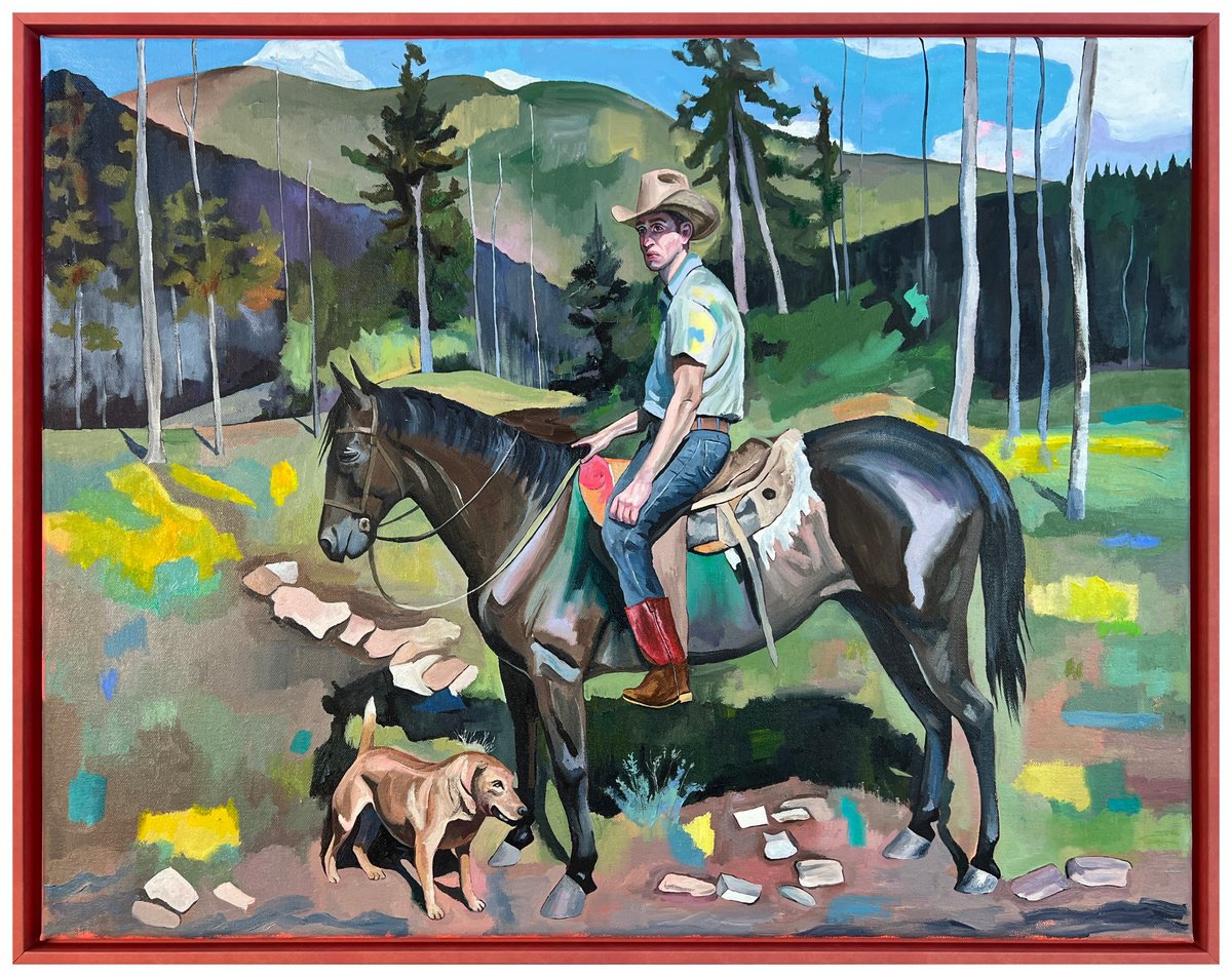 Impressionistic Animal Oil Painting By Jonathan Mcafee, 30 X 24, Ultimate Reality, Original Artwork