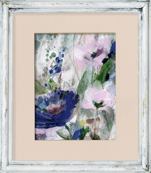 Shabby Chic Dream 3 - Framed Floral Painting by Kathy Morton Stanion by Kathy Morton Stanion