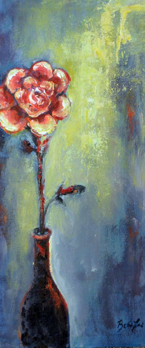 Rose in Vase 22x12 by BenWill