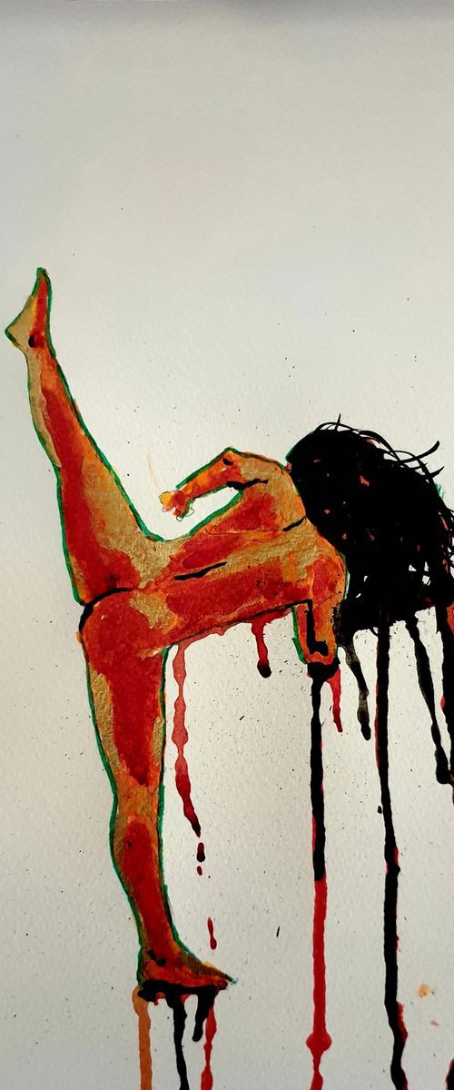 Womanhood No 38 (ink nude) by Leezee Lee ( Georgiana L. Nicolae)