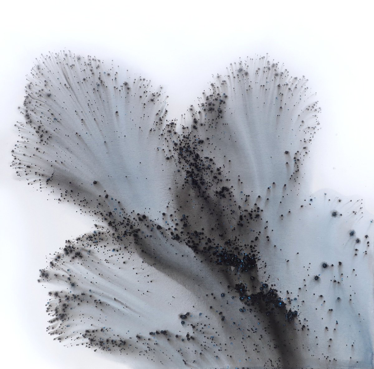 Abstract Acrylic Painting By Muriel Napoli, 35 X 35", Nature 177, Original Artwork