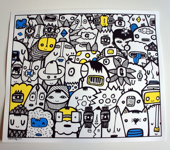 The Crowd - Screen print - edition of 10