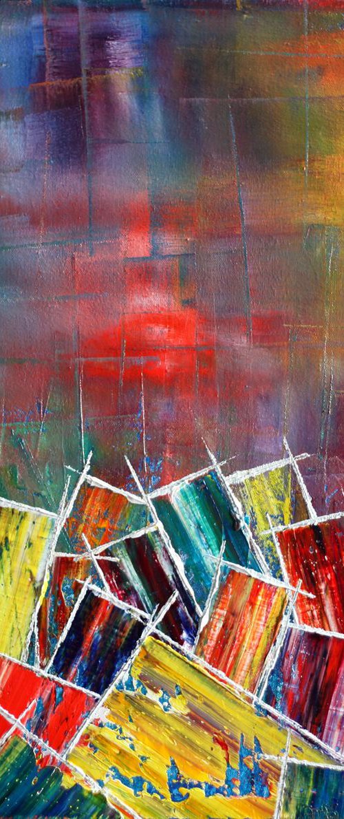 "The Big One" - Original PMS Abstract Oil Painting On Canvas - 24" x 24" by Preston M. Smith (PMS)