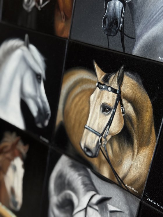 Horse Mosaic. Portrait