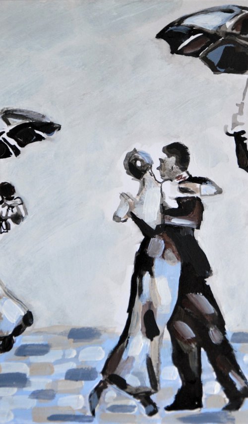 Dancing in the rain / 42 X 29.7 cm by Alexandra Djokic
