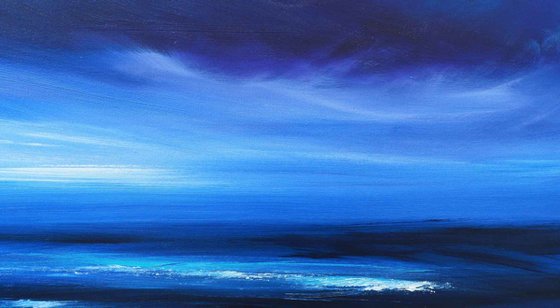 Moonlight Tranquillity - Panoramic Seascape